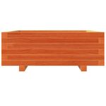 Casa si Gradina - Gradinarit si plante - Plante si ghivece - Ghivece si suporturi - Jardiniera gradina, maro ceruit, 70x70x26,5 cm, lemn masiv pin - Infinity.ro