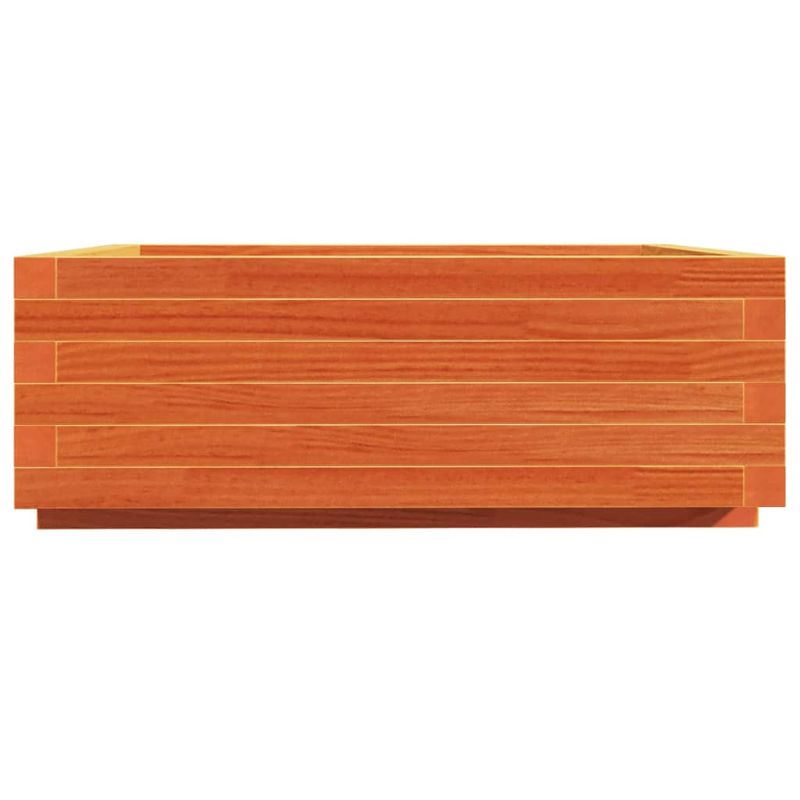 Casa si Gradina - Gradinarit si plante - Plante si ghivece - Ghivece si suporturi - Jardiniera gradina, maro ceruit, 70x70x26,5 cm, lemn masiv pin - Infinity.ro