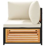 Casa si Gradina - Gradina si terasa - Mobilier exterior - Canapele si fotolii gradina - Canapea de colt de gradina, cu perne, lemn masiv acacia - Infinity.ro