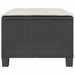 Casa si Gradina - Gradina si terasa - Mobilier exterior - Seturi mobila gradina - Set bistro cu perne, 3 piese, negru, poliratan - Infinity.ro