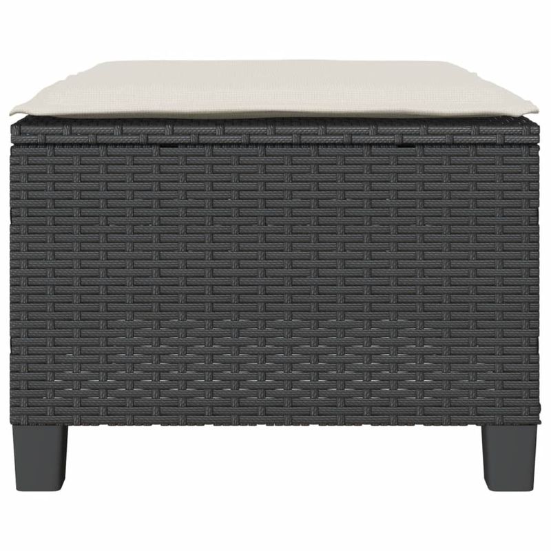 Casa si Gradina - Gradina si terasa - Mobilier exterior - Seturi mobila gradina - Set bistro cu perne, 3 piese, negru, poliratan - Infinity.ro