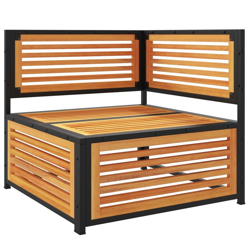 Casa si Gradina - Gradina si terasa - Mobilier exterior - Canapele si fotolii gradina - Canapea de colt de gradina, cu perne, lemn masiv acacia - Infinity.ro