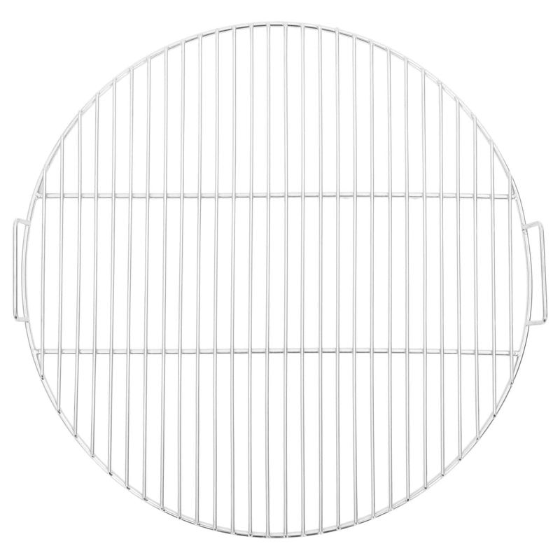 Casa si Gradina - Gradina si terasa - Gratare si accesorii - Accesorii gratare - Grill de gratar cu manere, rotund, Ø54 cm otel inoxidabil 304 - Infinity.ro