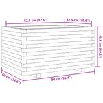 Casa si Gradina - Gradinarit si plante - Plante si ghivece - Ghivece si suporturi - Jardiniera de gradina, 90x60x49,5 cm, lemn de pin impregnat - Infinity.ro