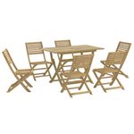 Casa si Gradina - Gradina si terasa - Mobilier exterior - Seturi mobila gradina - Set mobilier de gradina, 7 piese, lemn masiv de acacia - Infinity.ro