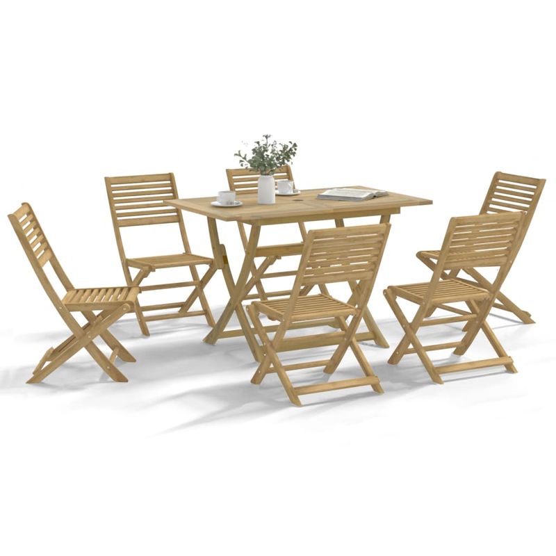 Casa si Gradina - Gradina si terasa - Mobilier exterior - Seturi mobila gradina - Set mobilier de gradina, 7 piese, lemn masiv de acacia - Infinity.ro