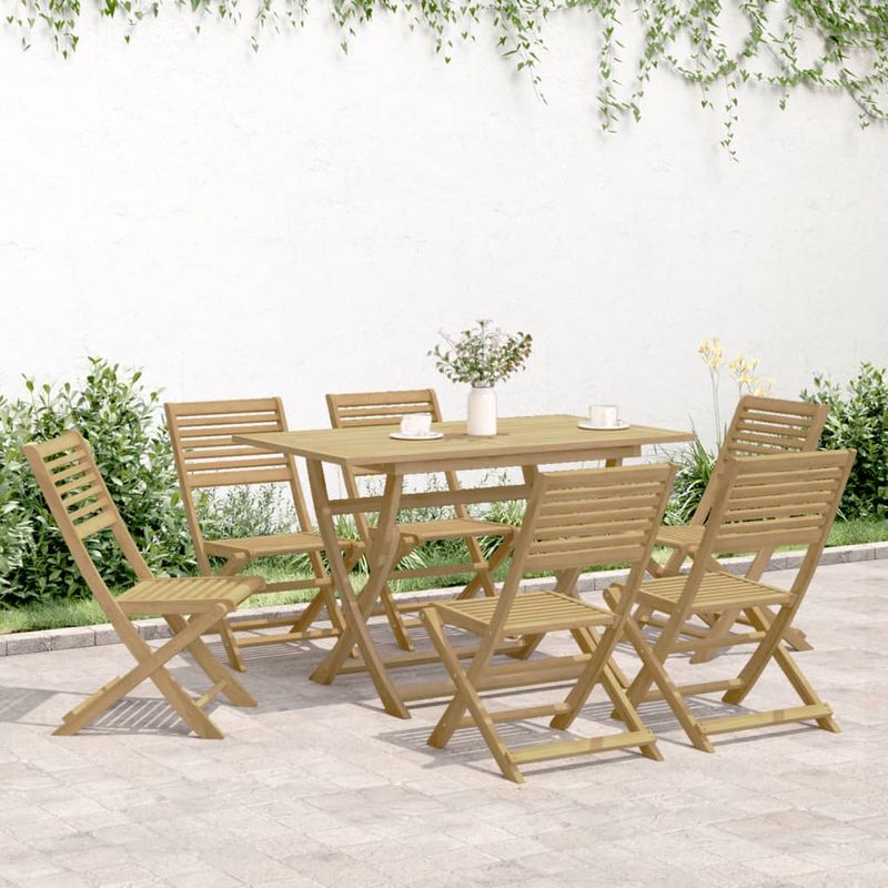 Casa si Gradina - Gradina si terasa - Mobilier exterior - Seturi mobila gradina - Set mobilier de gradina, 7 piese, lemn masiv de acacia - Infinity.ro