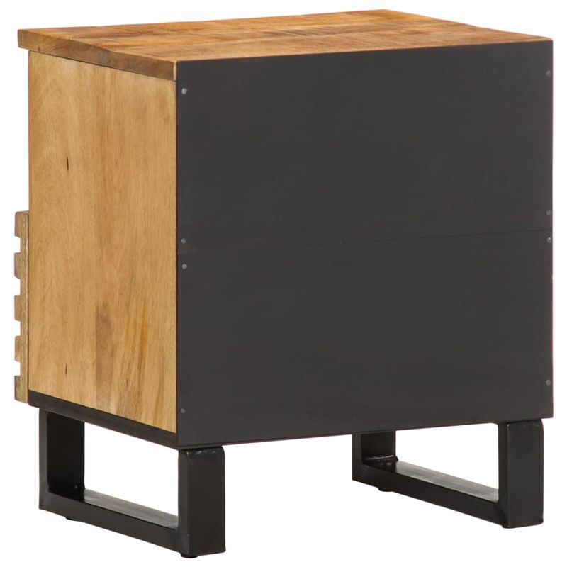 Casa si Gradina - Mobilier - Comode si corpuri - Noptiere - Noptiere, 2 buc., 40x33x46 cm, lemn masiv de mango brut - Infinity.ro