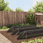 Casa si Gradina - Gradinarit si plante - Plante si ghivece - Accesorii ghivece si jardiniere - Tuneluri din plasa, 3 buc., negru, otel si polietilena - Infinity.ro