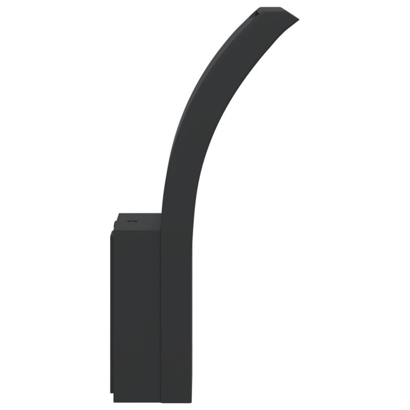 Casa si Gradina - Corpuri si surse de iluminat - Iluminat exterior - Felinare - Lampi exterioare de perete cu LED 2 buc. negru, aluminiu turnat - Infinity.ro