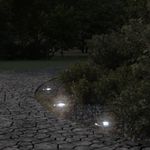 Casa si Gradina - Corpuri si surse de iluminat - Iluminat exterior - Felinare - Lampa exterioara de sol, rotunda, negru, 10,5x10,5 cm, aluminiu - Infinity.ro