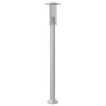 Casa si Gradina - Corpuri si surse de iluminat - Iluminat exterior - Felinare - Lampa exterioara de podea, argintiu, 100 cm, otel inoxidabil - Infinity.ro