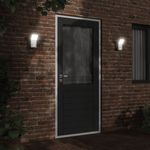 Casa si Gradina - Corpuri si surse de iluminat - Iluminat exterior - Felinare - Lampi exterioare de perete LED/senzor 2 buc alb aluminiu turnat - Infinity.ro