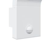 Casa si Gradina - Corpuri si surse de iluminat - Iluminat exterior - Felinare - Lampi exterioare de perete LED/senzor 2 buc alb aluminiu turnat - Infinity.ro