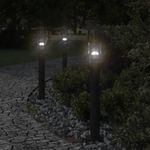 Casa si Gradina - Corpuri si surse de iluminat - Iluminat exterior - Felinare - Lampa exterioara de podea, negru, 60 cm, otel inoxidabil - Infinity.ro