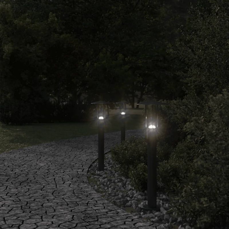 Casa si Gradina - Corpuri si surse de iluminat - Iluminat exterior - Felinare - Lampa exterioara de podea, negru, 60 cm, otel inoxidabil - Infinity.ro