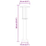 Casa si Gradina - Corpuri si surse de iluminat - Iluminat exterior - Felinare - Lampa exterioara de podea, negru, 60 cm, otel inoxidabil - Infinity.ro