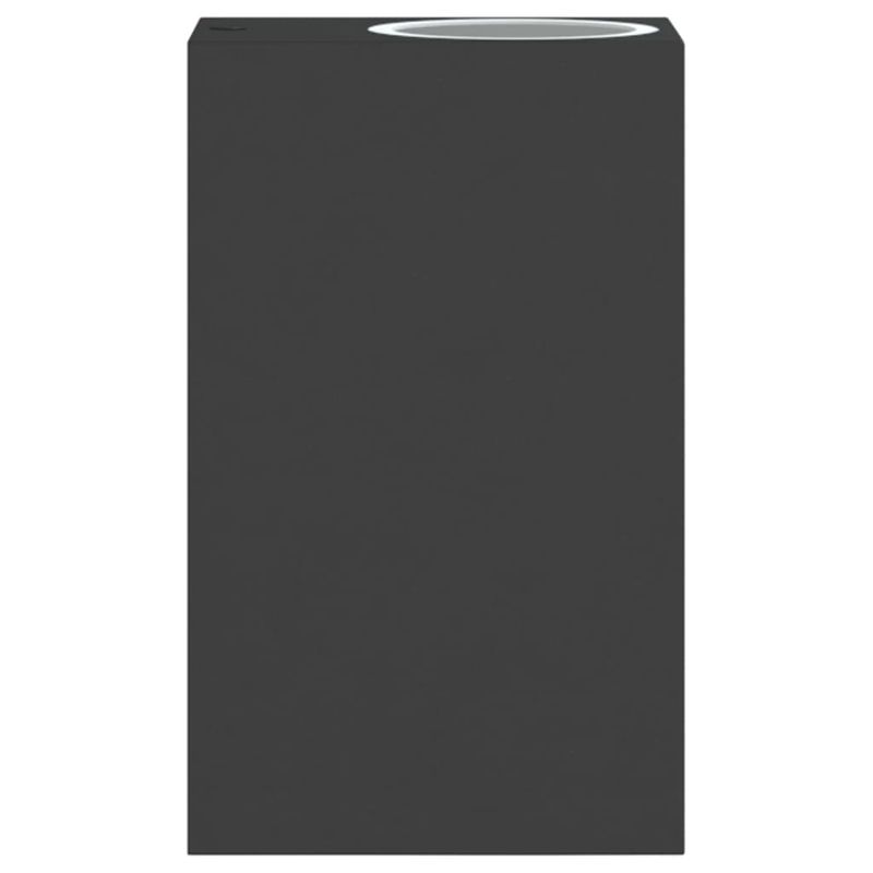 Casa si Gradina - Corpuri si surse de iluminat - Iluminat exterior - Felinare - Lampi exterioare de perete cu LED 2 buc. negru, aluminiu turnat - Infinity.ro