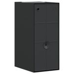Casa si Gradina - Corpuri si surse de iluminat - Iluminat exterior - Felinare - Lampi exterioare de perete cu LED 2 buc. negru, aluminiu turnat - Infinity.ro