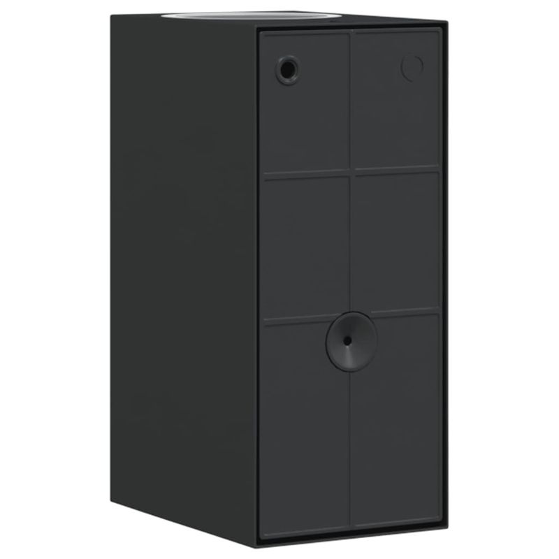 Casa si Gradina - Corpuri si surse de iluminat - Iluminat exterior - Felinare - Lampi exterioare de perete cu LED 2 buc. negru, aluminiu turnat - Infinity.ro