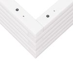 Casa si Gradina - Gradinarit si plante - Plante si ghivece - Ghivece si suporturi - Jardiniera de gradina, alb, 80x80x23 cm, lemn masiv de pin - Infinity.ro