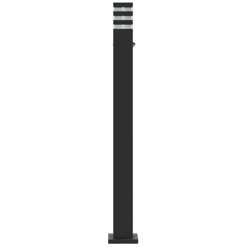 Casa si Gradina - Corpuri si surse de iluminat - Iluminat exterior - Felinare - Lampa exterioara de podea cu senzor, negru, 110 cm, aluminiu - Infinity.ro