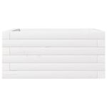 Casa si Gradina - Gradinarit si plante - Plante si ghivece - Ghivece si suporturi - Jardiniera de gradina, alb, 50x50x23 cm, lemn masiv de pin - Infinity.ro