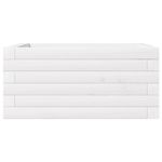 Casa si Gradina - Gradinarit si plante - Plante si ghivece - Ghivece si suporturi - Jardiniera de gradina, alb, 50x50x23 cm, lemn masiv de pin - Infinity.ro