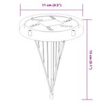 Casa si Gradina - Corpuri si surse de iluminat - Iluminat exterior - Lampi solare - Lampi solare cu tarusi de sol pentru exterior, 12 buc. alb cald, model 2 - Infinity.ro