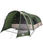 Sport si Outdoor/Camping/Corturi camping - Cort de familie tunel pentru 8 persoane, verde, impermeabil - Infinity.ro