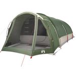 Sport si Outdoor/Camping/Corturi camping - Cort de familie tunel pentru 8 persoane, verde, impermeabil - Infinity.ro