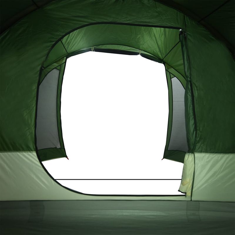 Sport si Outdoor/Camping/Corturi camping - Cort de familie tunel pentru 8 persoane, verde, impermeabil - Infinity.ro