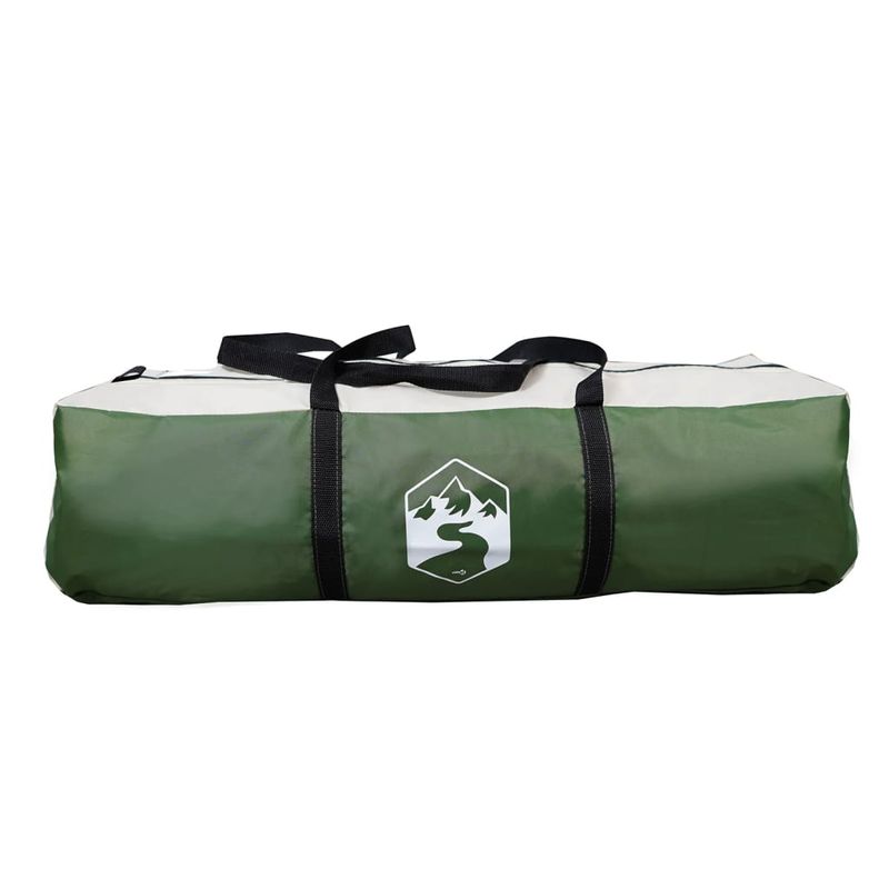 Sport si Outdoor/Camping/Corturi camping - Cort de familie tunel pentru 8 persoane, verde, impermeabil - Infinity.ro