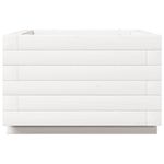 Casa si Gradina - Gradinarit si plante - Plante si ghivece - Ghivece si suporturi - Jardiniera de gradina, alb, 40x40x26,5 cm, lemn masiv de pin - Infinity.ro