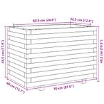 Casa si Gradina - Gradinarit si plante - Plante si ghivece - Ghivece si suporturi - Jardiniera de gradina, 70x40x49,5 cm, lemn de pin impregnat - Infinity.ro
