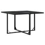 Casa si Gradina - Gradina si terasa - Mobilier exterior - Seturi mobila gradina - Set mobilier de gradina cu perne, 9 piese, negru, poliratan - Infinity.ro