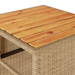 Casa si Gradina - Gradina si terasa - Mobilier exterior - Seturi mobila gradina - Set bistro cu perne, 3 piese, bej, poliratan - Infinity.ro