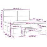 Casa si Gradina - Mobilier - Paturi si accesorii - Paturi - Pat box spring cu saltea, negru, 200x200 cm, piele ecologica - Infinity.ro