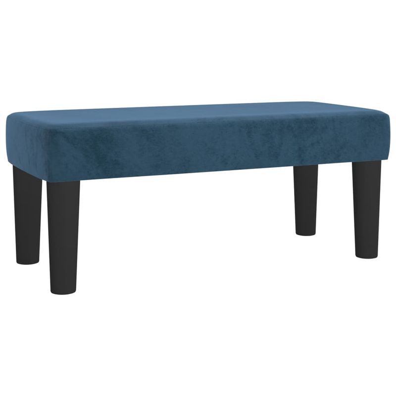 Casa si Gradina - Mobilier - Paturi si accesorii - Paturi - Pat box spring cu saltea, albastru inchis, 100x200 cm, catifea - Infinity.ro