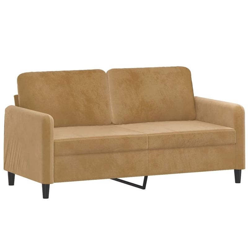 Casa si Gradina - Mobilier - Seturi de mobilier - Seturi living - Set de canapele, 3 piese, maro, catifea - Infinity.ro