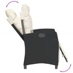 Casa si Gradina - Gradina si terasa - Mobilier exterior - Seturi mobila gradina - Set mobilier de gradina cu perne, 5 piese, negru, poliratan - Infinity.ro