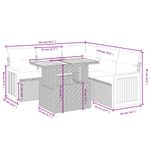 Casa si Gradina - Gradina si terasa - Mobilier exterior - Seturi mobila gradina - Set canapele de gradina cu perne, 6 piese, bej, poliratan - Infinity.ro