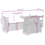 Casa si Gradina - Gradina si terasa - Mobilier exterior - Seturi mobila gradina - Set canapele de gradina cu perne, 5 piese, bej, poliratan - Infinity.ro