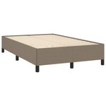 Casa si Gradina - Mobilier - Paturi si accesorii - Paturi - Pat box spring cu saltea, taupe, 120x190 cm material textil - Infinity.ro