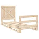 Casa si Gradina - Mobilier - Paturi si accesorii - Paturi - Cadru de pat cu tablie, 90x200 cm, lemn masiv de pin - Infinity.ro
