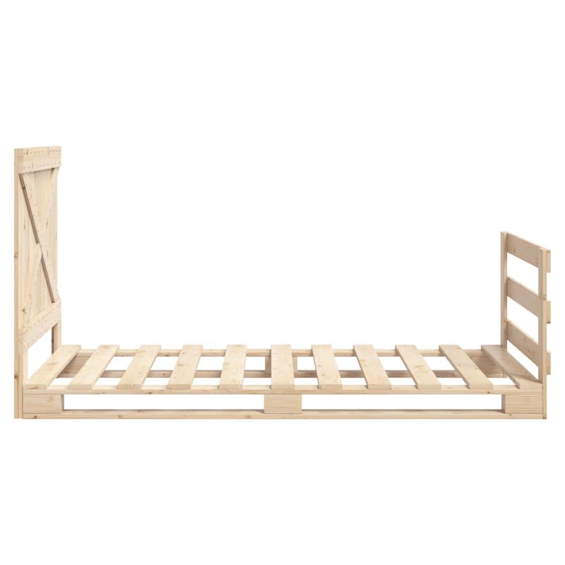 Casa si Gradina - Mobilier - Paturi si accesorii - Paturi - Cadru de pat cu tablie, 90x200 cm, lemn masiv de pin - Infinity.ro