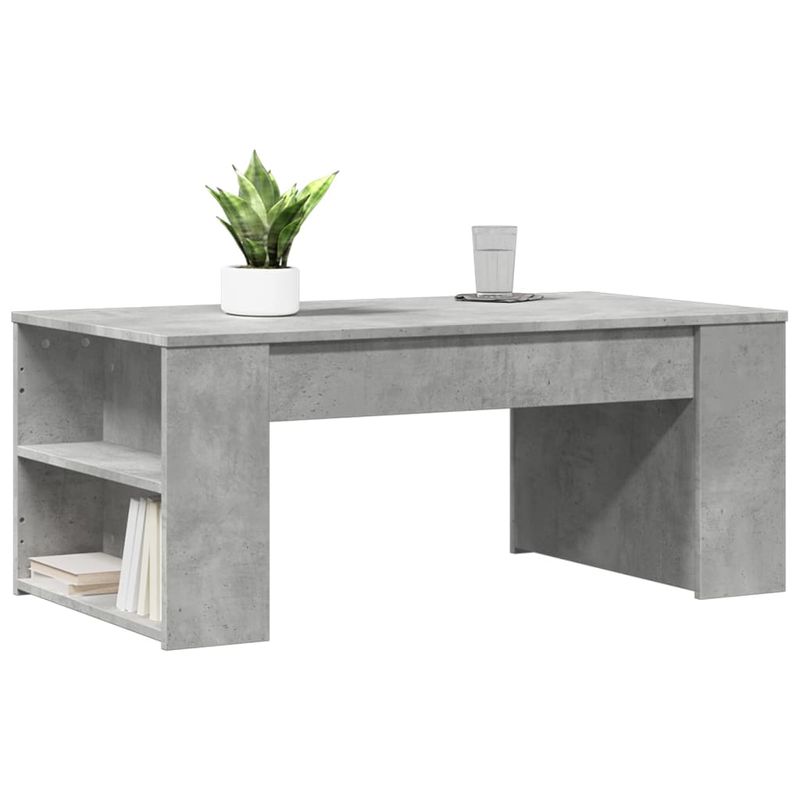 Casa si Gradina - Mobilier - Mese si birouri - Masute de cafea - Masuta de cafea, gri beton, 102x55x42 cm, lemn prelucrat - Infinity.ro
