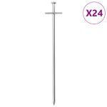 Sport si Outdoor - Camping - Accesorii corturi - Tarusi de cort, 24 buc., 23 cm, Ø6 mm, otel galvanizat - Infinity.ro