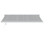 Casa si Gradina - Gradina si terasa - Umbrele si pavilioane - Pavilioane - Copertina retractabila antracit/alb, 4,5x3 m, textil/aluminiu - Infinity.ro