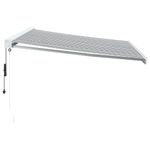 Casa si Gradina - Gradina si terasa - Umbrele si pavilioane - Pavilioane - Copertina retractabila antracit/alb, 4,5x3 m, textil/aluminiu - Infinity.ro